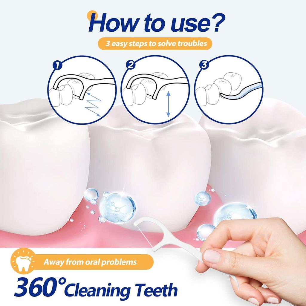 50-1000pcs Portable Disposable Dental Floss Deep Cleaning Toothbrush Oral Care Dental Floss Oral Hygiene CareTravel Daily Life