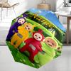 Custom Name Teletubbies Theme Automatic Umbrella, Lightweight & Portable, 8 Rib, Perfect for Outdoor Travel, Birthdays, Christmas, Gifts.