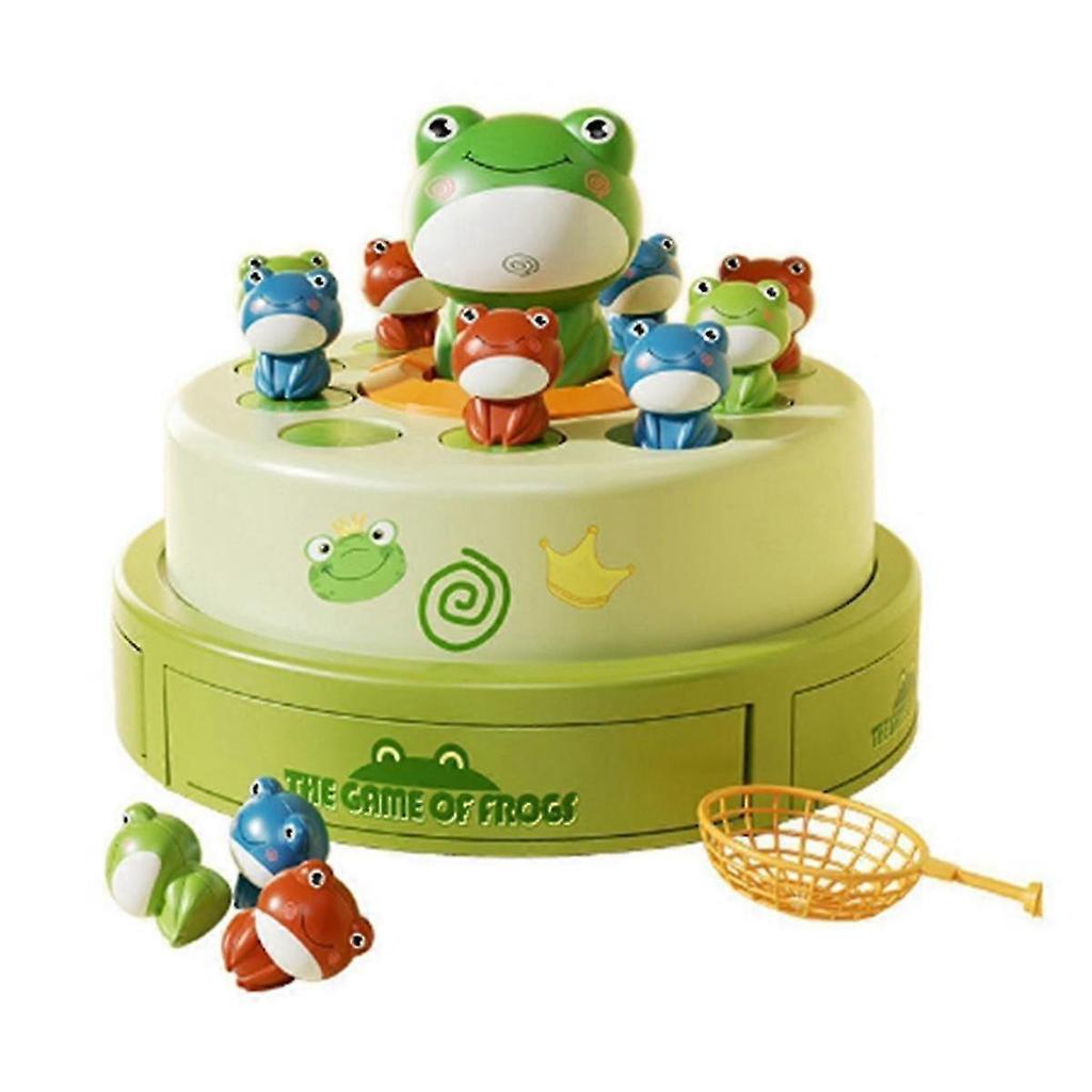 Cartoon Flying Frog Launch Toy for Kids, a Sensory Interaction Puzzle Game