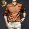 Camicia Bianca da Uomo Manica Lunga No-Stiro Business Elegante Vestibilità Slim Versione Coreana Professionale Lavoro Bianco Casuale Camicia da Abito da Uomo