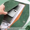 Thickened Waterproof A4 Leather File Folder with Snap Button & Customizable Logo