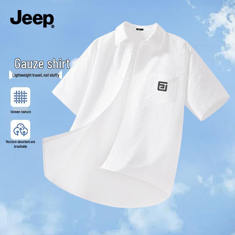 JEEP Men s Summer Wrinkle-Free Short Sleeve Polo Shirt 2XL