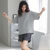 Qiansiniao Women's Waffle Cotton Loungewear Set