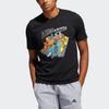 adidas S1 Tee Basketball Cartoon Print Sports Crew Neck Short Sleeve Men Tops Black HB6167