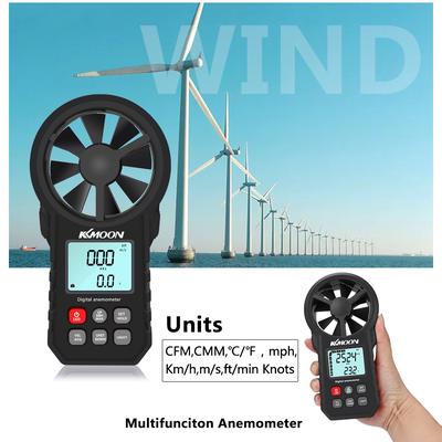 KKMOON Handheld Anemometer Portable Wind Speed Meter CFM Meter Wind Gauge with LCD Backlight for