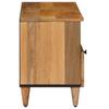 TV Stand with Shelf Natural 100 X 33 X 46 Cm Solid Mango Wood