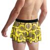 Unisex Mini Skirt Elastic Waist Vintage Printed Pleated Short Soft Breathable Clubwear Panties Underwear Underpants Male Inmitate Clothes