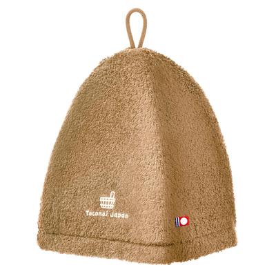 Totonoi Japan Imabari Sauna Hat Made In Towel Absorbent - Washable, Japan, Unisex, Fabric, (Camel)
