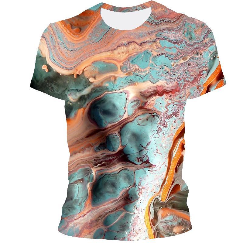Psychedelische Muster 3D-bedruckte T-Shirts Herren Mode Lässig Streetwear Herren Sommer Lässig Kurzarm Sportoberteile Damen Kinder T-Shirts