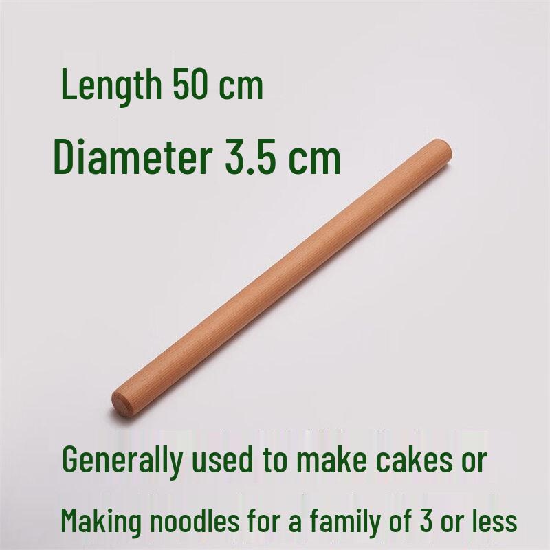 Ruhan Solid Beechwood Rolling Pin