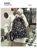 Japanese-Style Floral Backpack for Girls - Lightweight, Spacious, Ideal for School Use