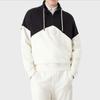 Emporio Armani Ss22 Color Block Stand Collar Loose Fit Drawstring Pullover Long Sleeve Sweatshirt Men sweatshirt Black 6L1M81-1JWPZ-F920