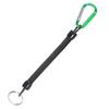 1Pc Tactical Retractable Spring Elastic Rope Portable Fishing Lanyards Outdoor Hiking Camping Carabiner Anti-Lost Phone Keychain