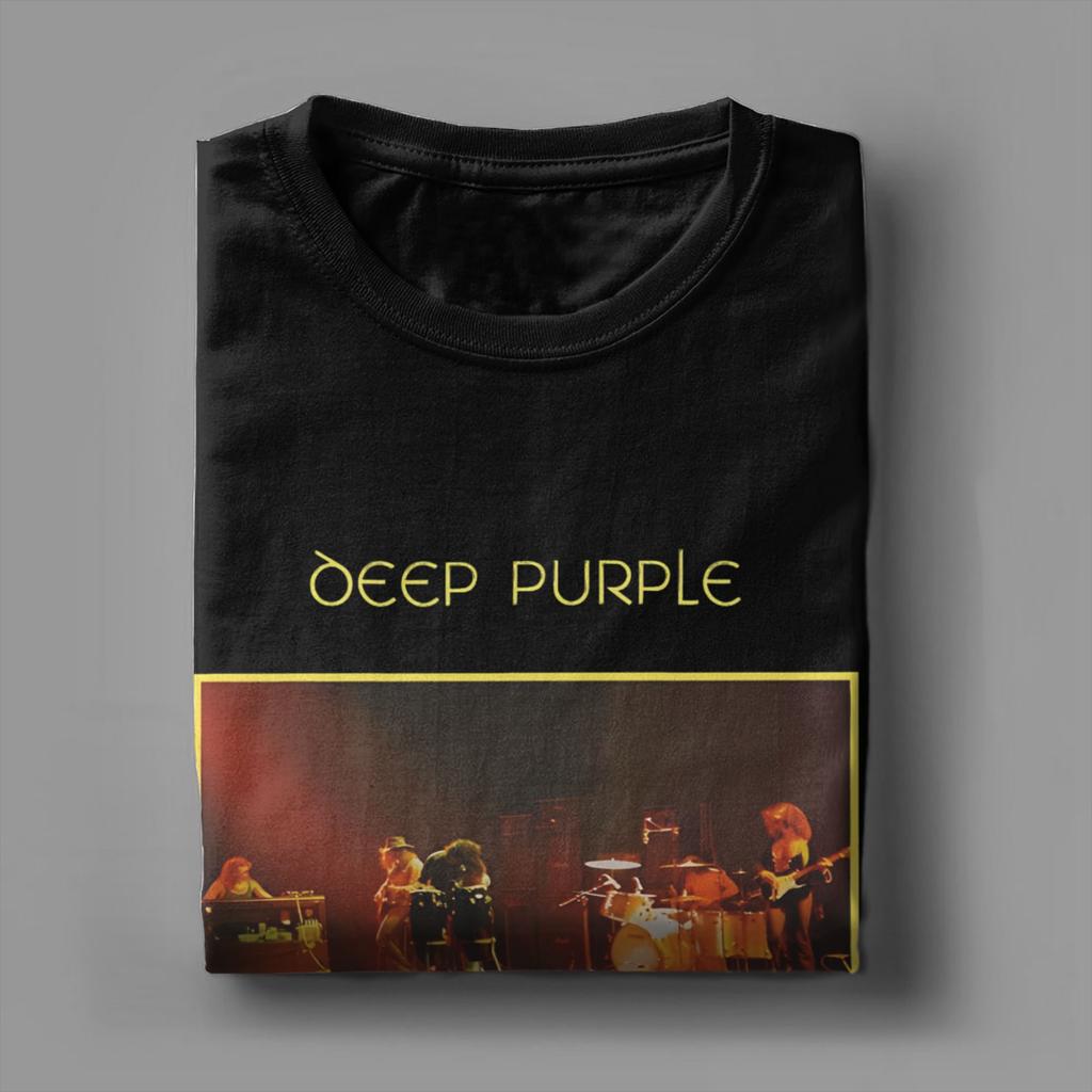 Men's Rock Band Deep Purple  Made In Japan T Shirt  Cotton Clothes Vintage Short Sleeve O Neck Tees Summer T-Shirt