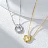 Factory  925 Sterling Silver Heart Zircon Pendant Necklaces for Women Daily Wear Silver Necklace Wedding Jewelry Gift