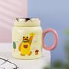 Creative Cartoon Bear Ceramic Cup Home Office Cup Couple Mug Store Celebration Souvenir Mirror Water Cup