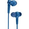 Sony Wired Earphones, Deep Bass Model MDR-XB55: In-Ear Type, Blue MDR-XB55 L