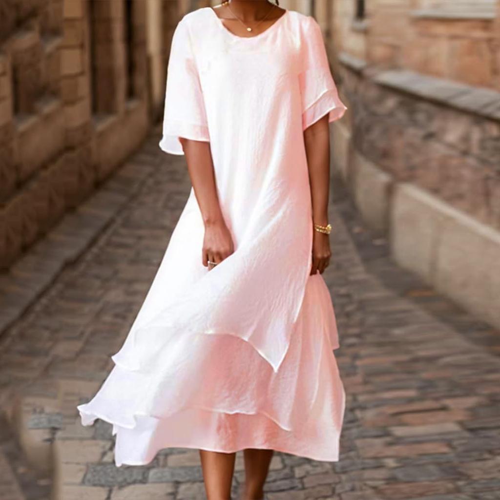 Women's Fashionable Casual -color Dress