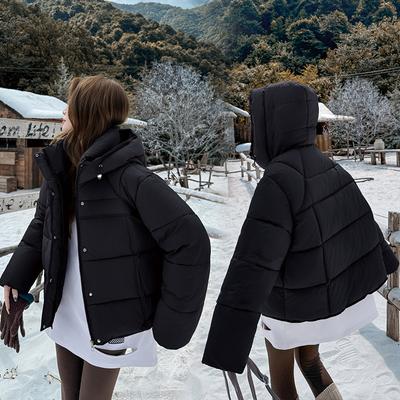 Winter New Cotton-padded Women Hooded Joker Loose Down Cotton-padded Jacket Small Cotton-padded Jacket Bread Coat.