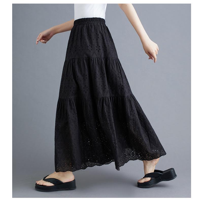 Women's Summer Openwork Embroidered Skirt