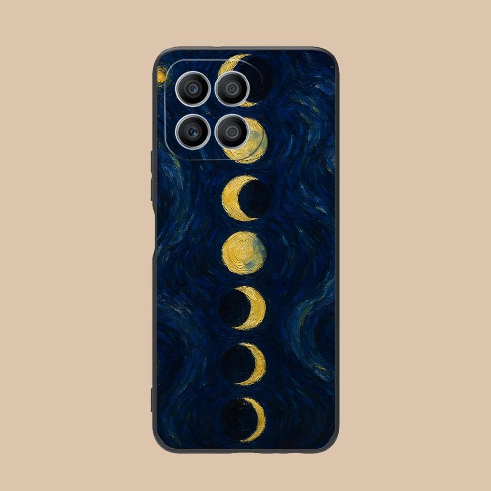 Moon Aesthetic Mobile Phone Case for Honor 90 80 70 60 50 30 20 10 9 8 7 Pro S SE Lite 5G Colorful Printing Cover Luxury Cover