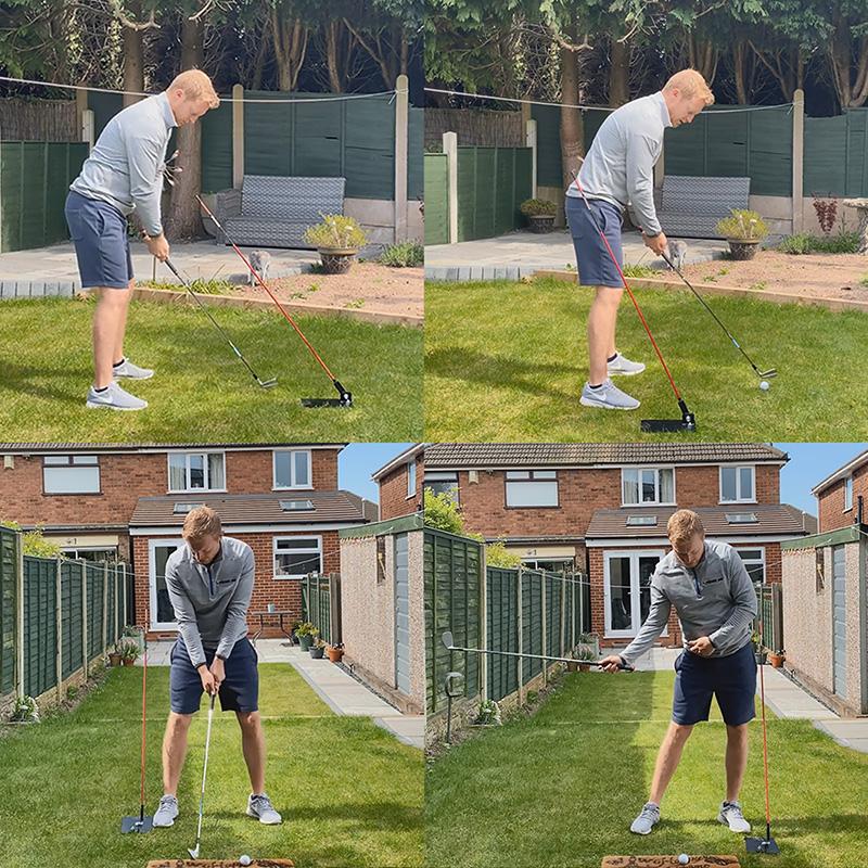 Golf Alignment Stick Holder Swing Practice Plate Plane Trainer Training Aid Alignment Stick Base