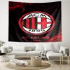 AC Milan Print Tapestry, Backdrop, Easy Setup, Ideal for Bedroom, Office & Living Room, with Aesthetic Wall Hanging Decor.