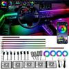 22in1 RGB Car Interior Acrylic Car Ambient Lights RGB Hidden Acrylic Strip Decoration Atmosphere Accessories For Silverado