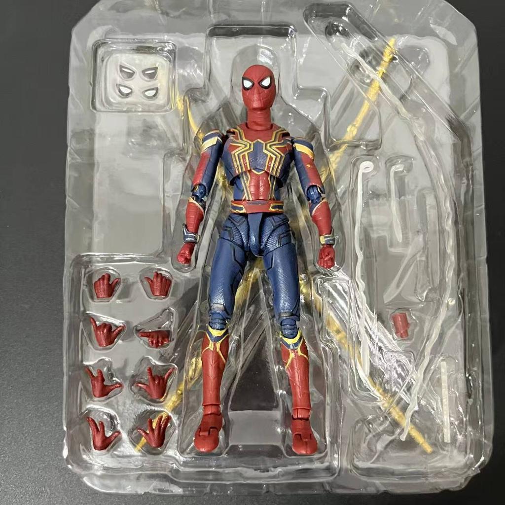 In Stock Iron Spider Action Figure Infinite War Collection Movie Periphery Puppet Model With Accessories Ornament Holiday Gift