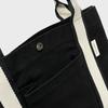 Safe Sunday Pocket Tote Bag (Black/Ivory)