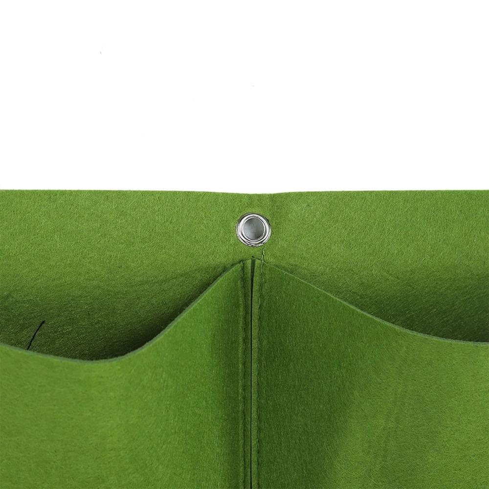 12 Pockets Hanging Wall Planter Bag Degradable Vertical Greening Planter  Outdoor Gardening