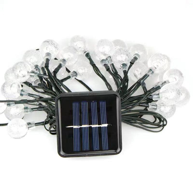 LED Solar Bubble Ball String Lights for Outdoor Ambiance