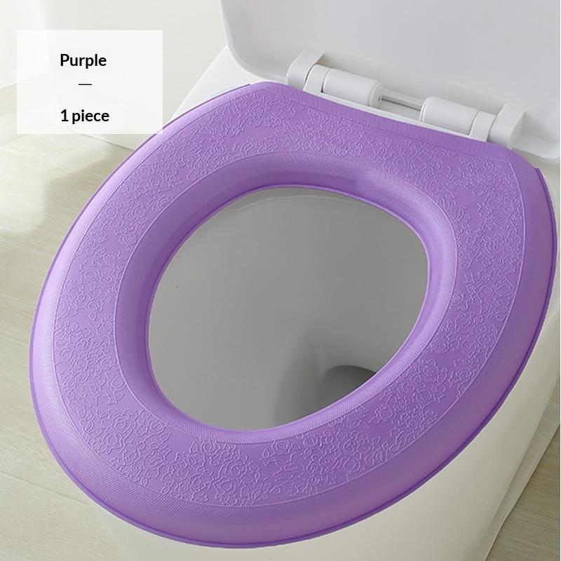 Bathroom Essential EVA Toilet Seat Cover Waterproof Thickened Universal Pad for Four Seasons Soft and Easy Clean
