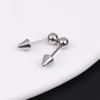 Demon Pointed Cone Cartilage Earring Punk Style Stud 316L Stainless Steel Fashion for Hip Hop Rock Parties