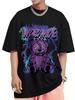 Sommer neu 100% Baumwolle Herren Rundhals Kurzarm Locker T-Shirt Oberteil Buchstaben bedrucktes T-Shirt Hohe Qualität Rockmusik Festival