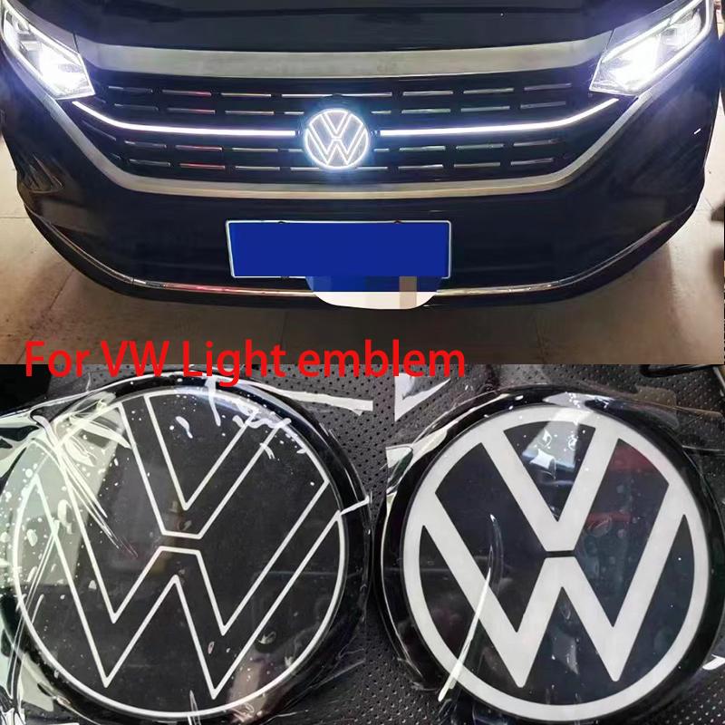 YKPSC1 SHADNIGHT Compatible with ACC/Radar VW Light Up Emblem Light Fo Gollf8/polo/CC/Broa/passat/Sagitar/Virtus
