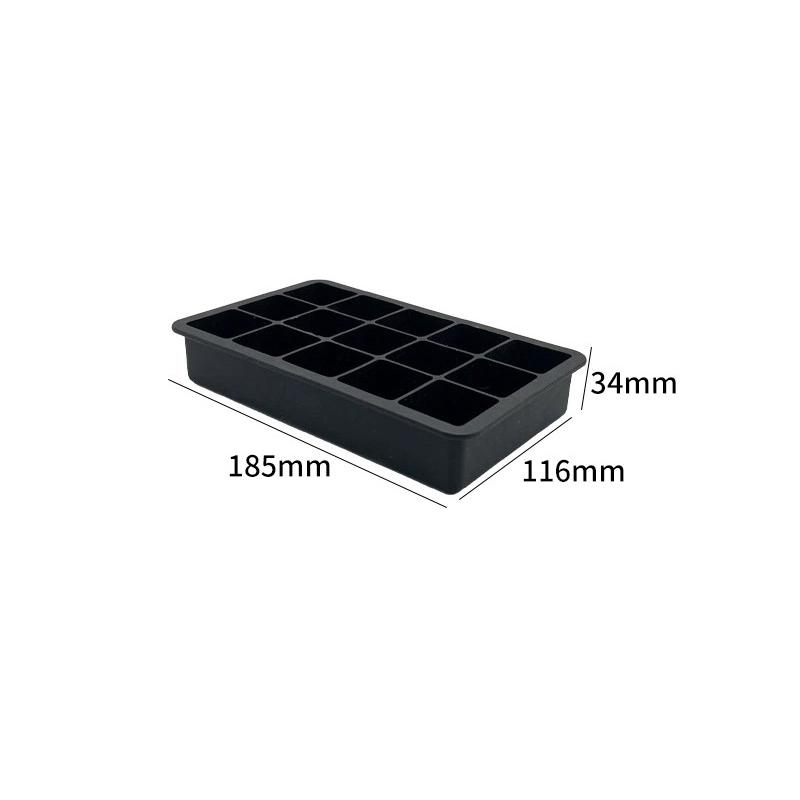Square Tray Mold DIY Ice Maker Ice Cube Tray 4/6/8/15 Grid Big Ice Tray Mold Giant Jumbo Large Food Grade Silicone Ice Cube