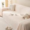 Modern Style Four Seasons Universal Back Plaid Plush Sofa Towel All-Inclusive Living Room Universal Cover Cover