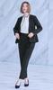 Jacket Tapered Pants Black 1 LL [Set Sale] V-neck + / ESU55137-A