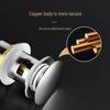 Copper Pop-Up Bathroom Washbasin Drainer with Anti-Odor Feature