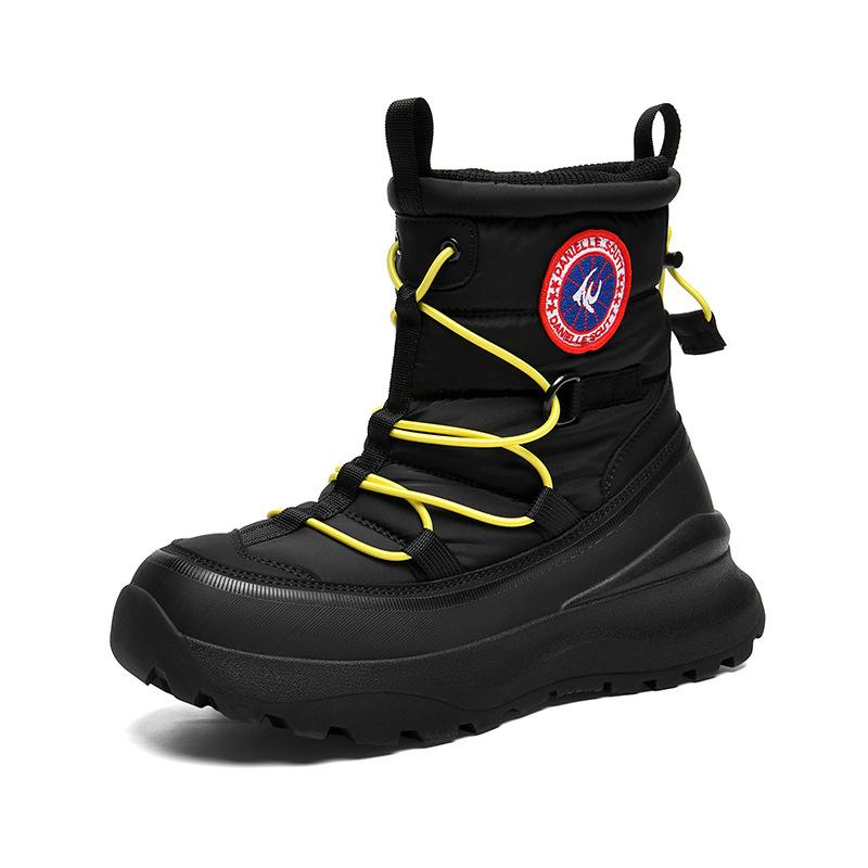 

3560 Арктические зимние ботинки для мужчин и женщин, зимние хлопковые ботинки, осенне-зимние уличные нескользящие, водонепроницаемые и морозостойкие высокие бархатные ботинки. 45-Male code