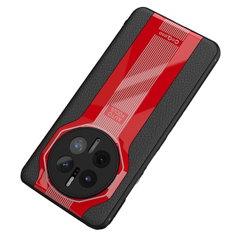 

Q.COO Серия Super Running 2 для Huawei Mate 50 Pro 4G Чехол PU+TPU+Акриловая задняя крышка Red