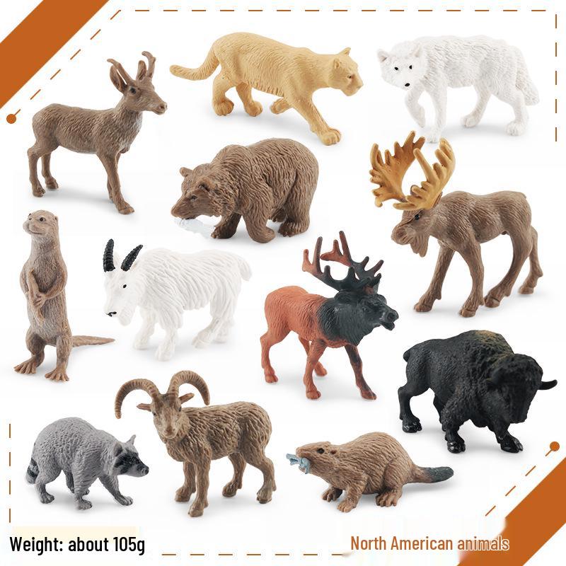 Cross-Border Farm Animal Miniature Model Set: Chickens, Ducks, Geese, Cows, and More