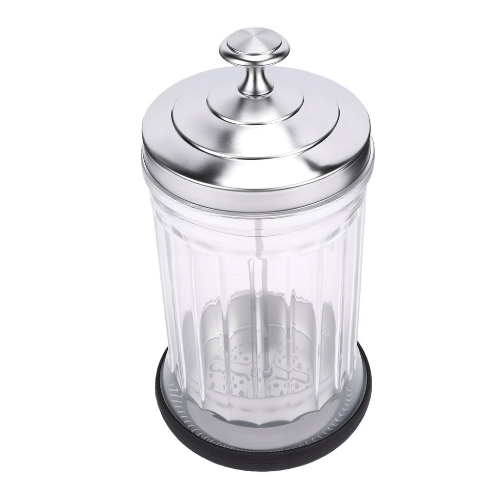 Barber Jar High Borosilicate Glass High Capacity Barbershop Soaking Jar with Lift Basket for Manicure Tools