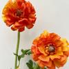High Quality Multi-level Lotus Flower Orange Simulated Peony Living Room Bedroom Table Flower Hotel Floral Decoration Artificial Flower