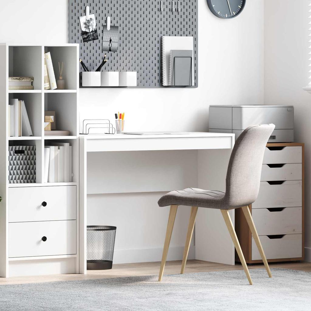 White Desk 100 X 40 X 76 Cm