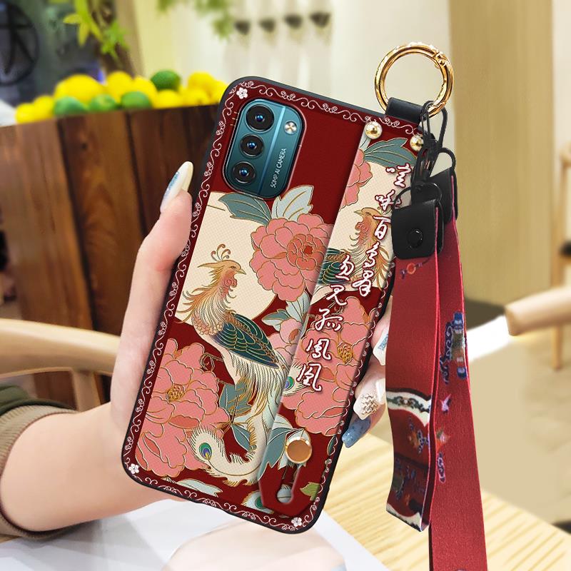Phone Holder Silicone Phone Case For Nokia G11/G21 Protective Ring Fashion Soft Case Back Cover Durable Shockproof