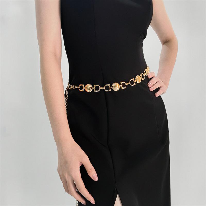 Metal Waist Chain Accessories Dress Premium Sense Waist Skinny Belt Women'S Suit Hanfu Chain