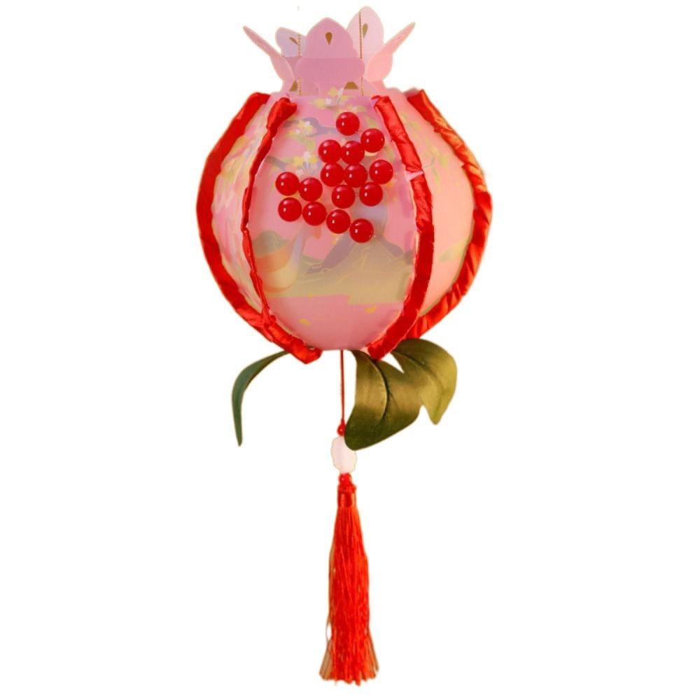 Glowing Pomegranate Lantern Chinese Style Handheld Lanterns Mid-Autumn Lanterns  Lantern Festival