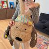 Women Cute puppy backpack female large-capacity computer bag student cartoon schoolbag travel bag